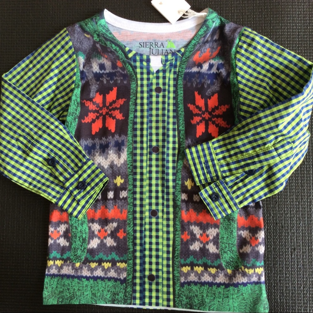 Sierra Julian Boys faux sweater T Shirt